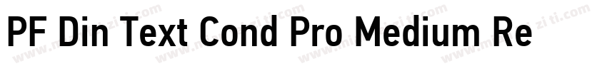 PF Din Text Cond Pro Medium Regular字体转换